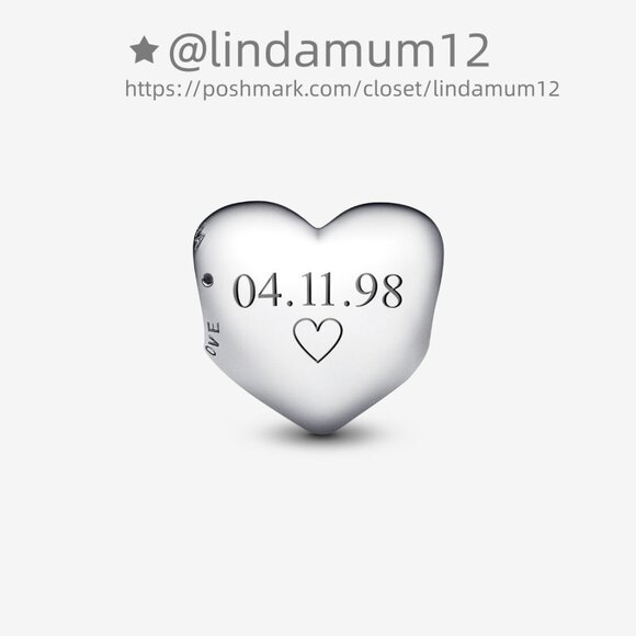 Pandora Be Love Engravable Heart Charm - Picture 1 of 8